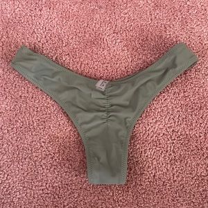 Green Cheeky Bikini Bottom